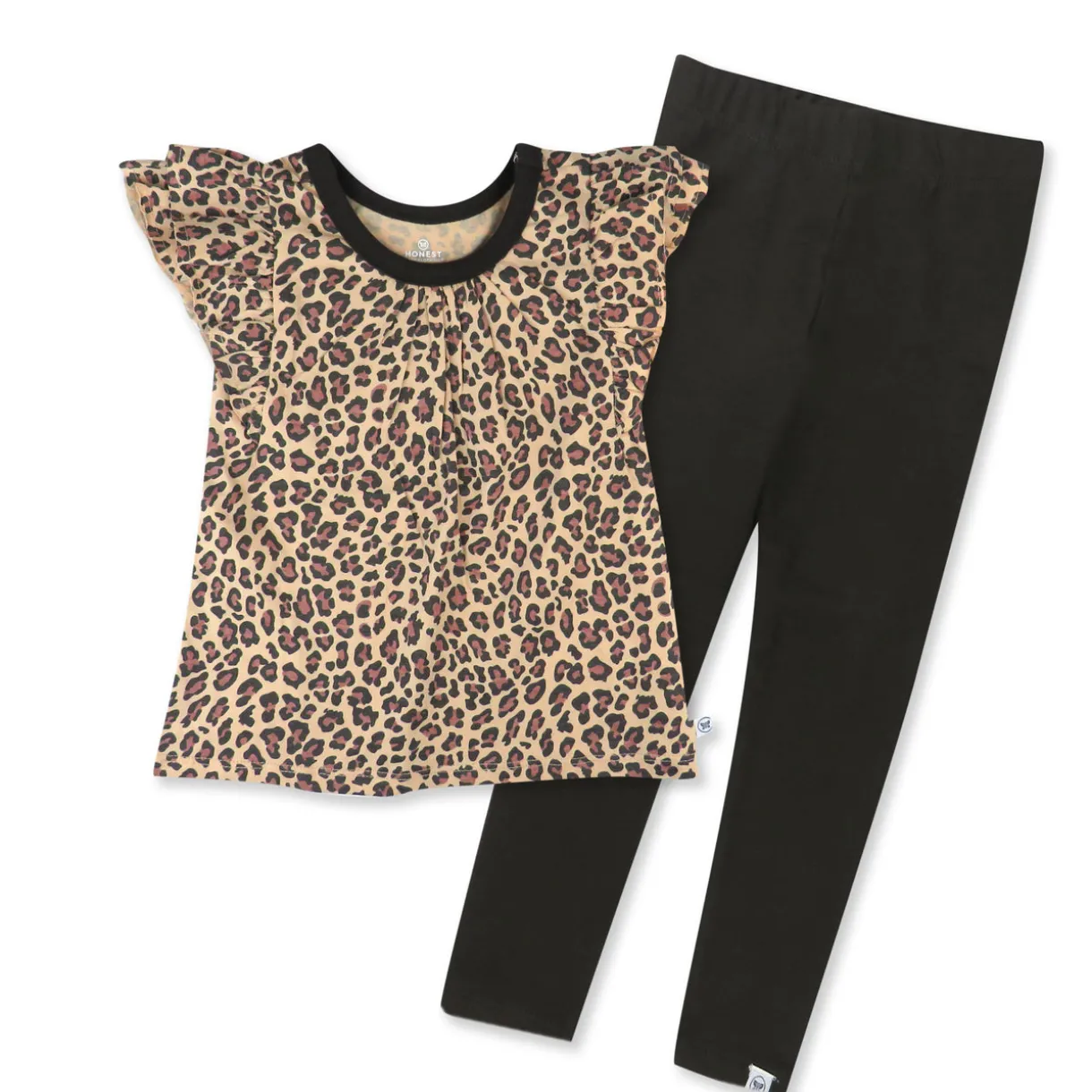 Toddler 2-Piece Legging and Flutter Sleeve Shirt Set