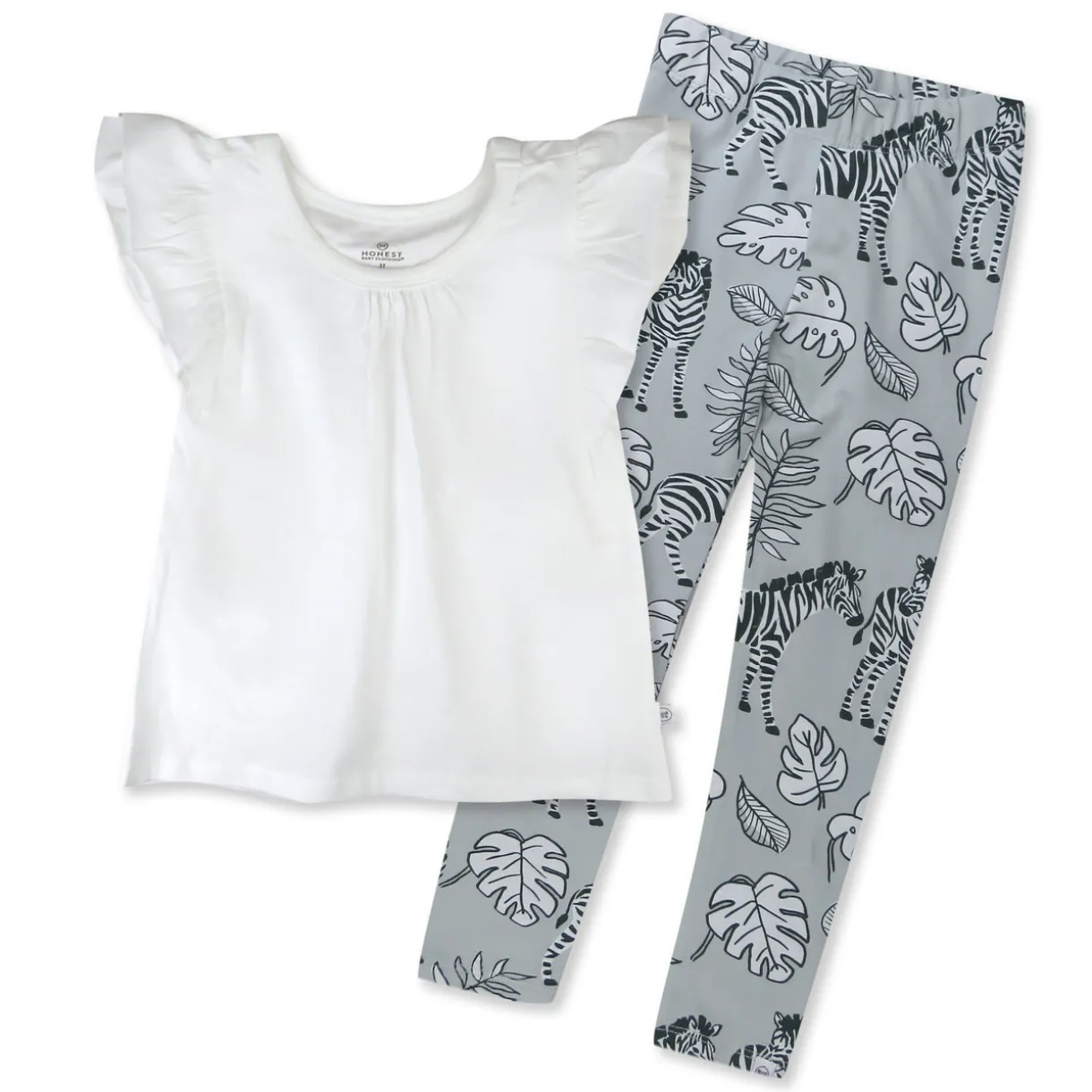 Toddler 2-Piece Legging and Flutter Sleeveless Shirt Set