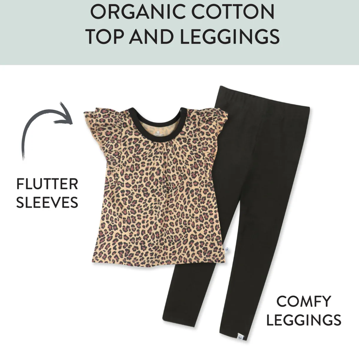Toddler 2-Piece Legging and Flutter Sleeve Shirt Set