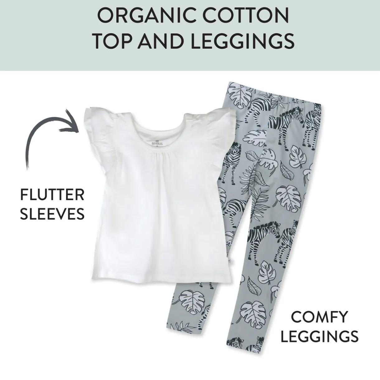 Toddler 2-Piece Legging and Flutter Sleeveless Shirt Set