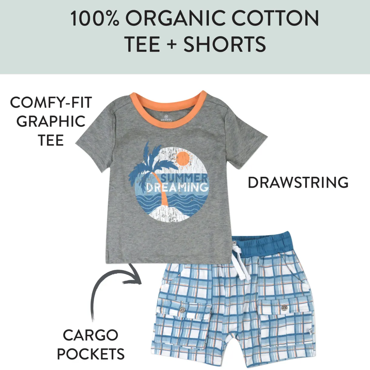 Toddler 2-Piece Short Sleeve and Short Set